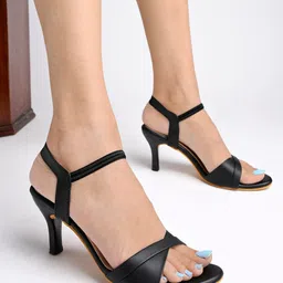 Stylestry Open Toe Slim Heels With Backstrap-4