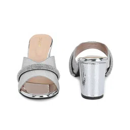 CLOG LONDON Embellished Open Toe Block Heels image 3
