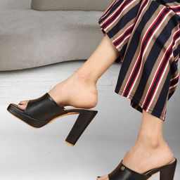 ELLE Open Toe Platform Heels image 5