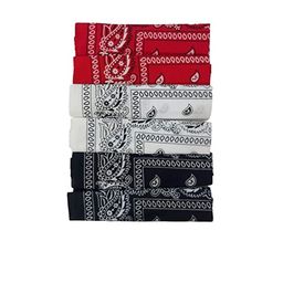 Aadikart Pack Of 6 Paisley Printed Cotton Bandanas-image-14