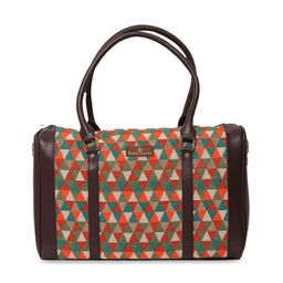 NR By Nidhi Rathi Brown Structured Handheld Bag with Tasselled image 2