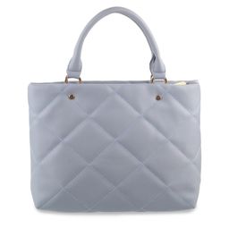 Mochi Blue Structured Handheld Bag with Quilted image 3