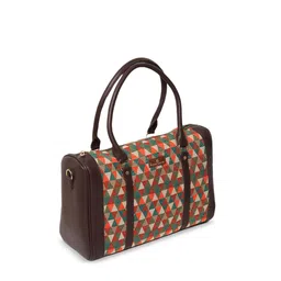 NR By Nidhi Rathi Brown Structured Handheld Bag with Tasselled image 3