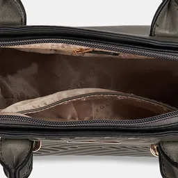 Forever Glam by Pantaloons Textured Structured Handheld Bag image 5