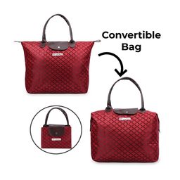 NFI essentials Red Printed Oversized Shopper Handheld Bag image 5