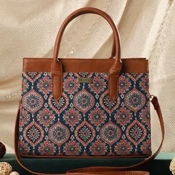 Priyaasi Ethnic Motif Printed Structured Handheld Bag-14