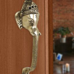 Imli Street Gold-Tone Ganesh Design Door Handle-image-44