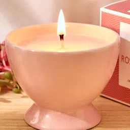 Home Centre Pink Rose Scented Jar Candle-image-32