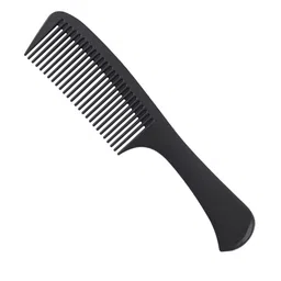 FEELHIGH Professional Black Detangling Wide Tooth Regular Comb With Handle-54