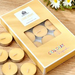 Home Centre Yellow 25 Pieces Tea Light Candles-11