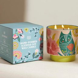 Chumbak Green  & White Printed Jar Candle-image-5