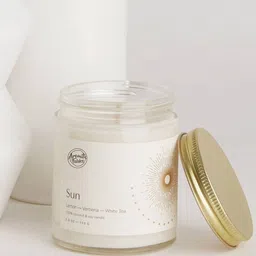 Aromatic Fables White Lemon Scented Round Glass Jar Candles-image-47
