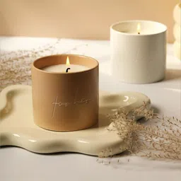 UMAI Cream-Coloured 50 Hours Scented Candle with Jar-43
