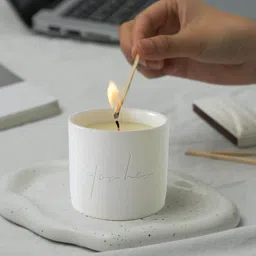 UMAI Textured 50Hrs Scented Jar Candle 250g-11