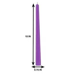 Parkash Candles Purple 4 Pieces Pillar Candles image 3