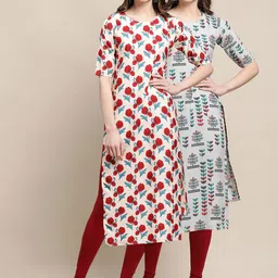 KALINI Women Pack of 2 Crepe Kurta-image-97
