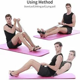 aim Combo of Double Spring Tummy Trimmer Exerciser Multicolor 26.5x09x29.5 cm Ab Exerciser image 2