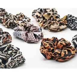 DN Creation Set of 12 Assorted Animal Print Scrunchies image 4