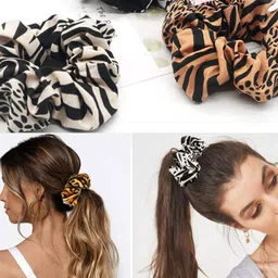 DN Creation Set of 12 Assorted Animal Print Scrunchies image 3