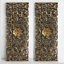 VAS collection home Black 2Pieces  Textured Wooden Wall Panel-image-17