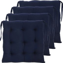 Microfibre Solid Chair Pad Pack of 4-image-51