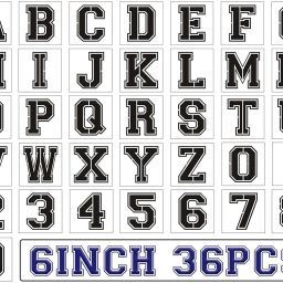 6 Inch Letter Stencils for Painting On Wood , 36pcs Alphabet Stencils Sports Ste ncil Letter Number Templates for Painting On Wall,Sign,Canvas, Porch,Fabric Wall, Paint Wooden Signs, Thanksgiving, DIY Home Yard Décor Stencil-image-52