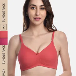 FIMS Pack of 2 Cotton Everyday Bra-image-63