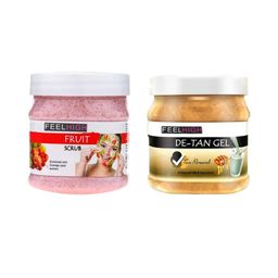 FEELHIGH Mix Fruit Scrub & De-Tan Gel - 1000ML-58