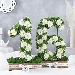 Personalised Carnation Blooming Gift Arrangement-23