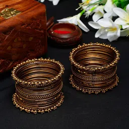 YouBella Set Of 2 Gold-Plated Bangles image 1