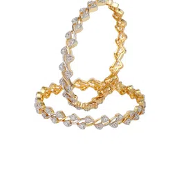 The Pari Set Of 6 Gold-Plated AD-Studded Bangles image 1