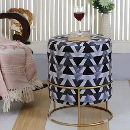 Shadowkart Black Wooden Pouffes Sitting Mudda Ottomans-image-48