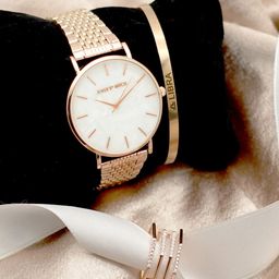 JOKER & WITCH Women Love Jinx Rosegold Libra Love Triangle Watch Gift Set JWLT81-picture-9