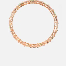 Anouk Set of 4 Rose Gold-plated AD-Studded Bangles image 2