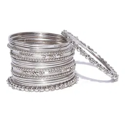 Anouk Set Of 38 Oxidised Beaded Bangles image 3