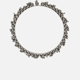 Sanjog Set Of 40 Oxidized Silver-Plated Bangles Set image 3