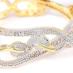 Anouk Set Of 2 Gold-Plated Stone Studded Bangles image 3
