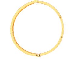 Adwitiya Collection Set Of 2 24k Gold-Plated Stone-Studded Pearl Beaded Bangles image 3
