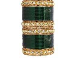 NMII Set Of 32 Gold-Plated Kundan-Studded Bangles image 4