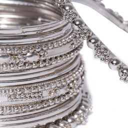 Anouk Set Of 38 Oxidised Beaded Bangles image 5