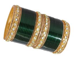 NMII Set Of 32 Gold-Plated Kundan-Studded Bangles image 5