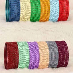 NMII Set Of 144 Glitter Polka Dot Bangles-33