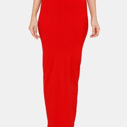 Zivame Women Red Solid Saree Shapewear-picture-36