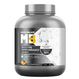 MuscleBlaze Biozyme Performance Whey Protein Powder, 4.4 lb Magical Mango-picture-39