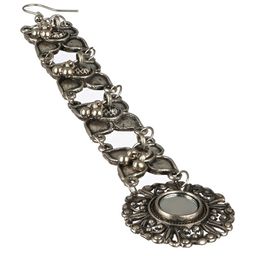 Aadvik Designs Oxidised Silver Plated  & Beaded Mangtika image 3