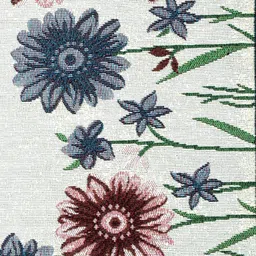 BELLA TRUE Set Of 6 Multicoloured Floral Printed Jacquard Rectangular Table Placemats image 2