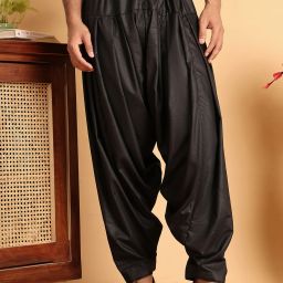 Jompers Solid Men Dhoti-image-2