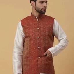 kraft india Woven Men Waistcoat-picture-9