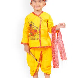 BAESD Boys Printed Straight Kurta With Dhoti Pant-image-49
