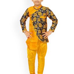 BAESD Boys Embroidered Velvet Sherwani Set-70